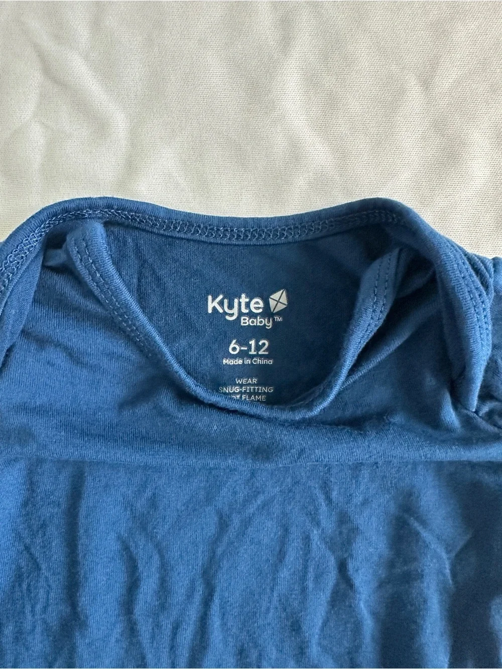 Kyte BABY Long-Sleeve Navy One-Piece Bodysuit-NEVERWORN